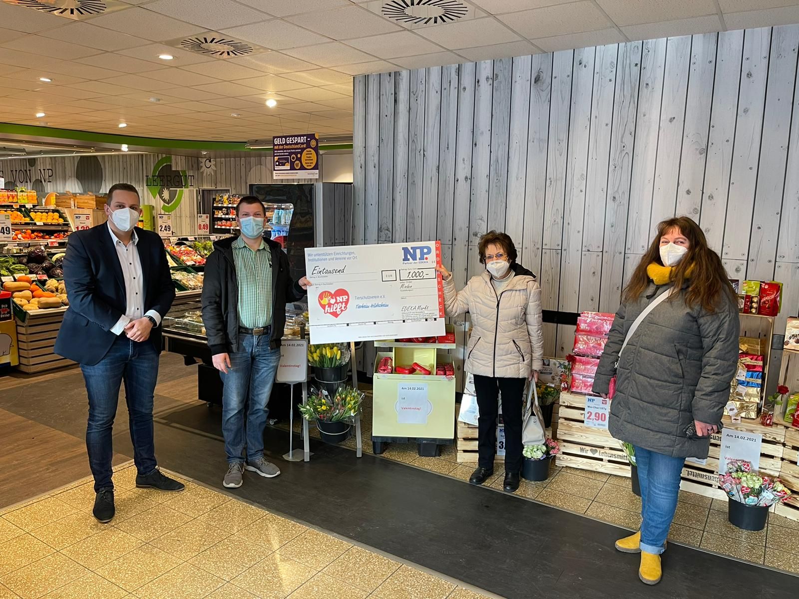 Vielen Dank für die tolle Spende an EDEKA und NP